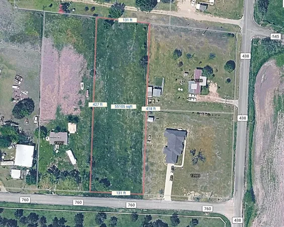 an aerial view of a residential houses