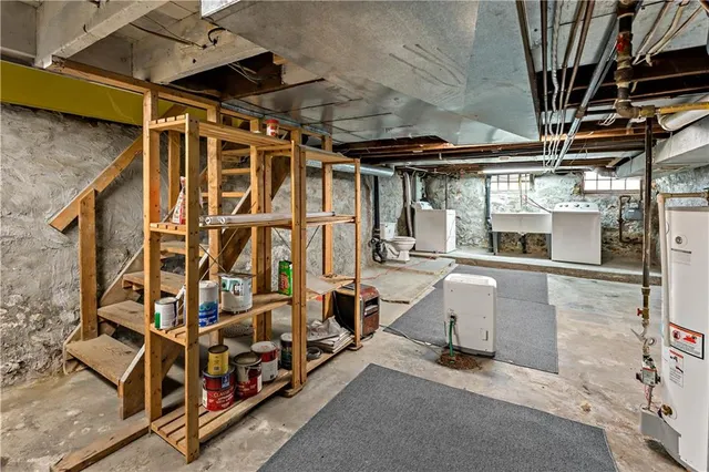 a view of a storage room