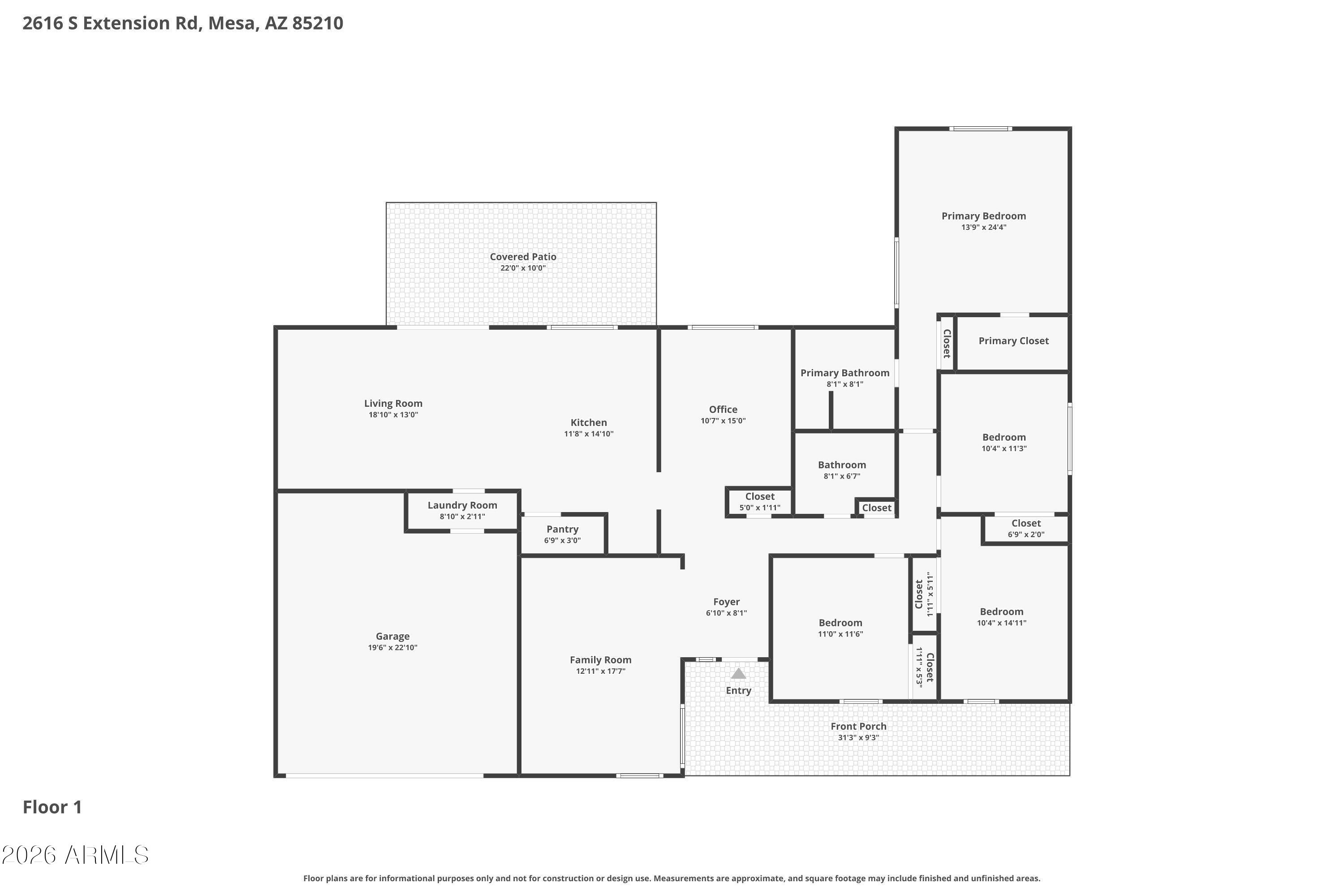 2616 South Ext Road Mesa, AZ 85210 - Photo 25 of 26 Floor-1