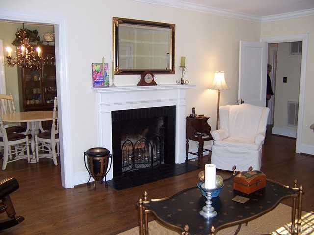 2729 Anderson Drive Raleigh, NC 27608 - Photo 8 of 15 Living Room with dining room view