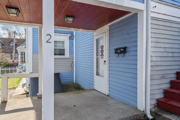 a view of front door of house