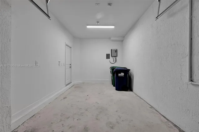 a view of a room with an empty space