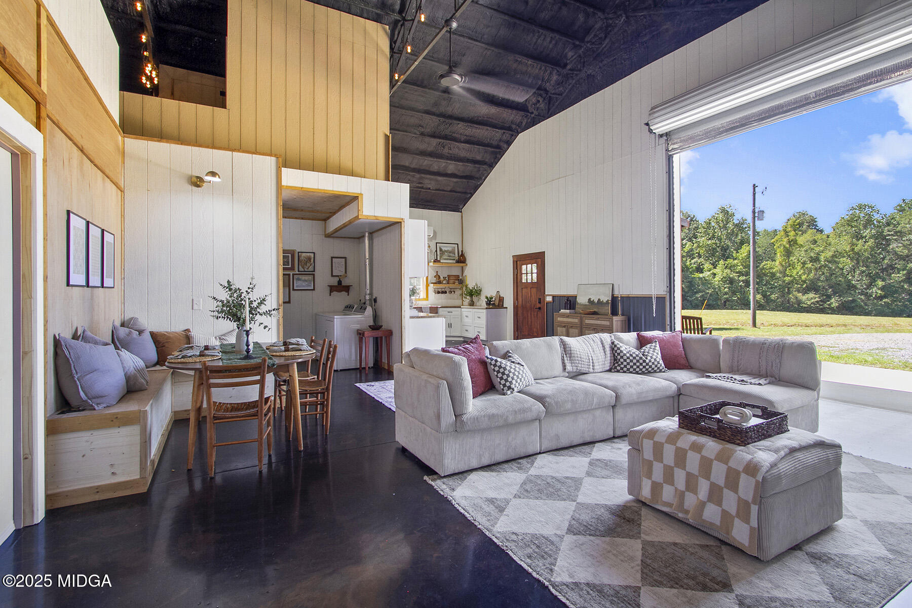 355 Dumas Road Forsyth, GA 31029 - Photo 10 of 53 a living room with fireplace furniture and a large window