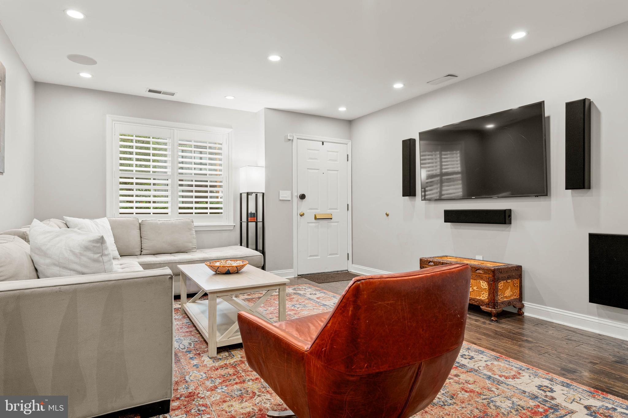2330 Fairmount Avenue, Unit A Philadelphia, PA 19130 - Photo 2 of 34 a bedroom with a bed and flat screen tv