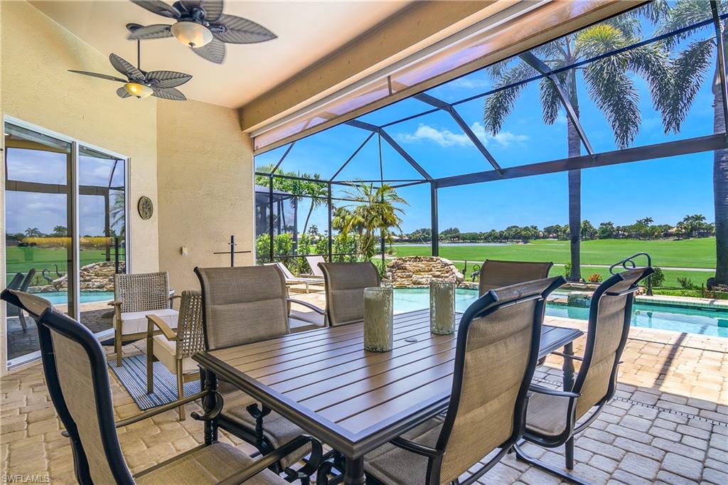 24361 Copperleaf Boulevard Estero, FL 34135 - Photo 27 of 49 a view of a dining room with furniture window and outside view