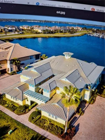 an aerial view of a ocean view