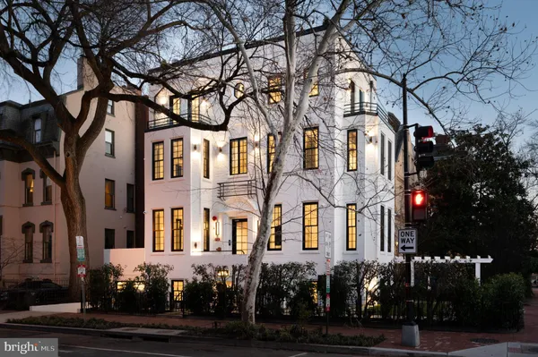 a front view of a building