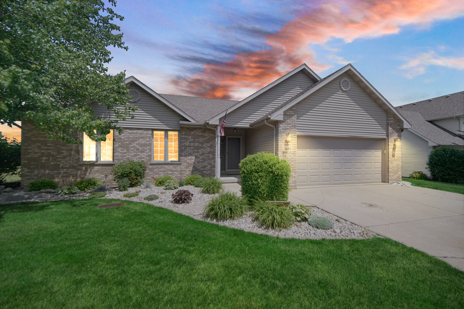 331 East Butler Avenue Grant Park, IL 60940 - Photo 1 of 27 a view of a house with backyard and garden