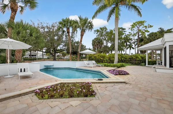 a view of outdoor space yard and swimming pool