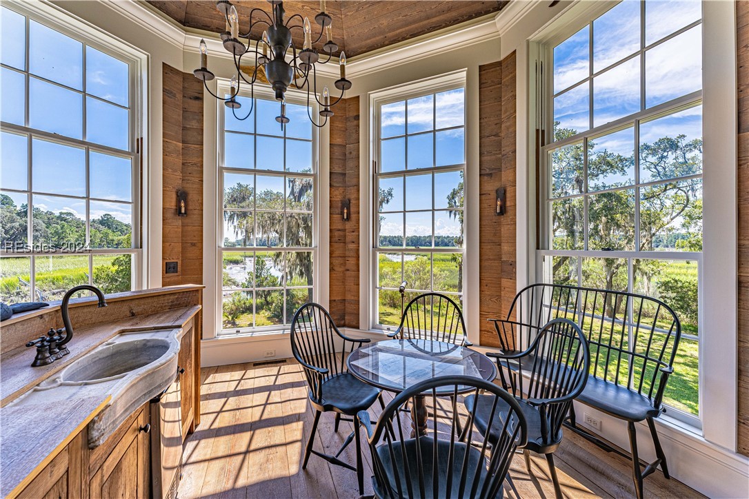 92 Dean Hall Road Seabrook, SC 29940 - Photo 68 of 99 The lantern, second floor, period sitting / sunset room and marble seervice bar