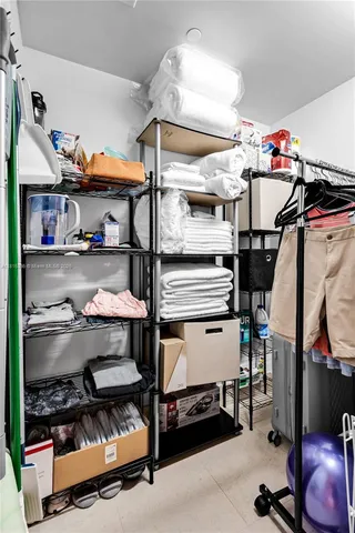 a view of storage and utility room