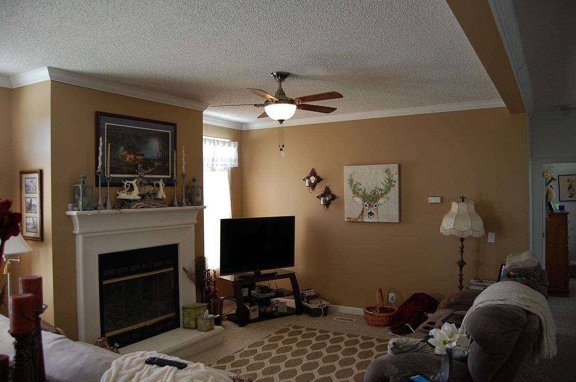 278 Dusty Rock Road Northwest Riner, VA 24149 - Photo 4 of 21 a bedroom with furniture a fireplace and a flat screen tv