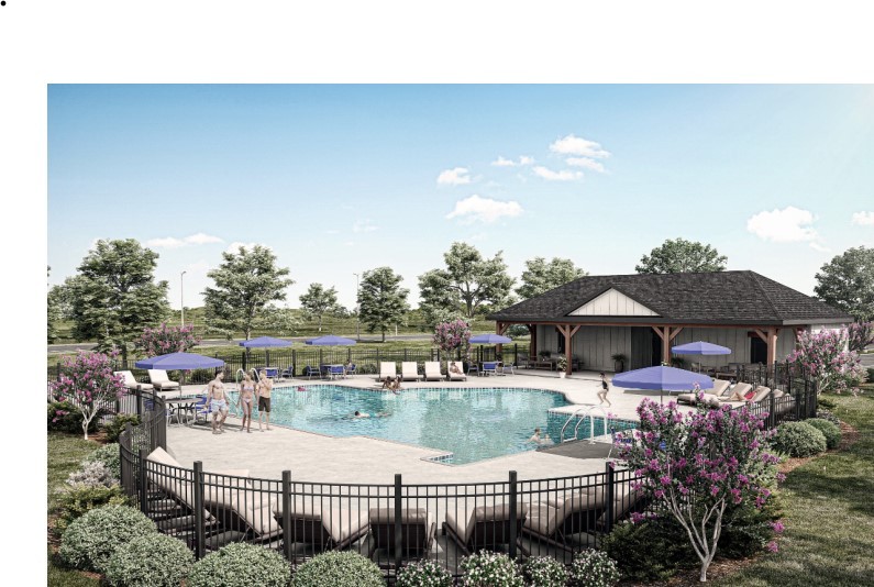 3306 Pippin Street Columbia, TN 38401 - Photo 17 of 20 a view of a house with a garden and lake view