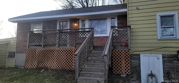 a view of front door of house