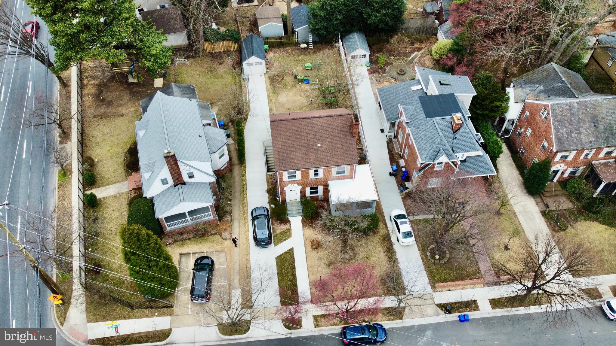 4604 Nottingham Drive Chevy Chase, MD 20815 - Photo 29 of 35 an aerial view of residential houses with outdoor space