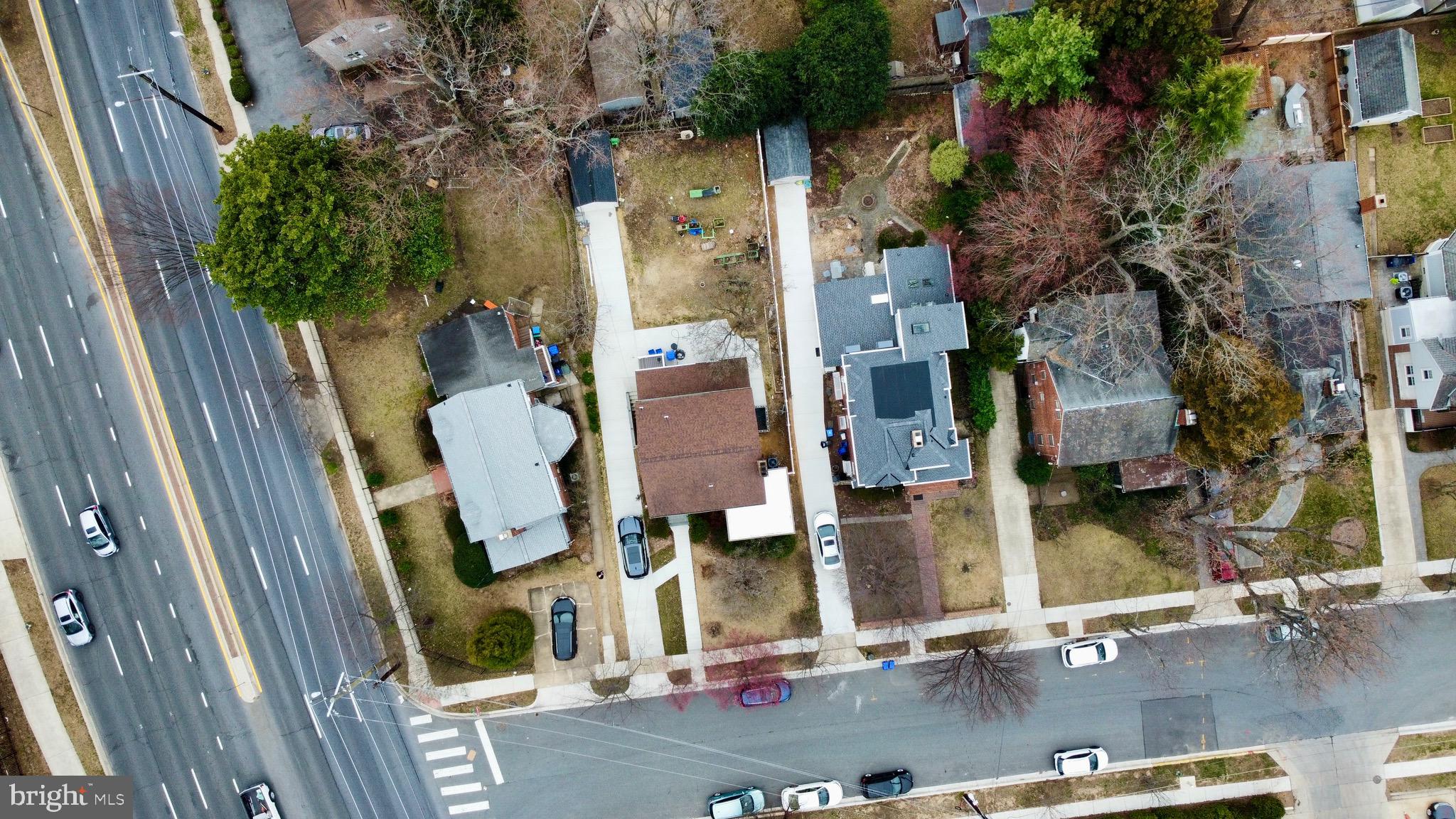 4604 Nottingham Drive Chevy Chase, MD 20815 - Photo 30 of 35 an aerial view of residential houses with outdoor space