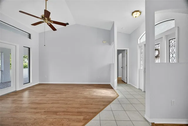 a view of an empty room