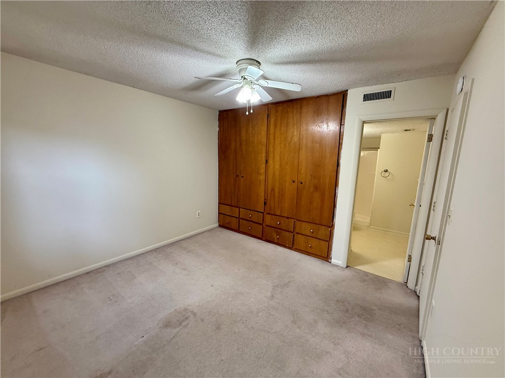 229 East King Street, Unit 30 Boone, NC 28607 - Photo 16 of 19 an empty room with a ceiling fan and closet area