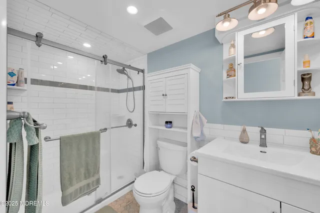 a view of a lake with a city view