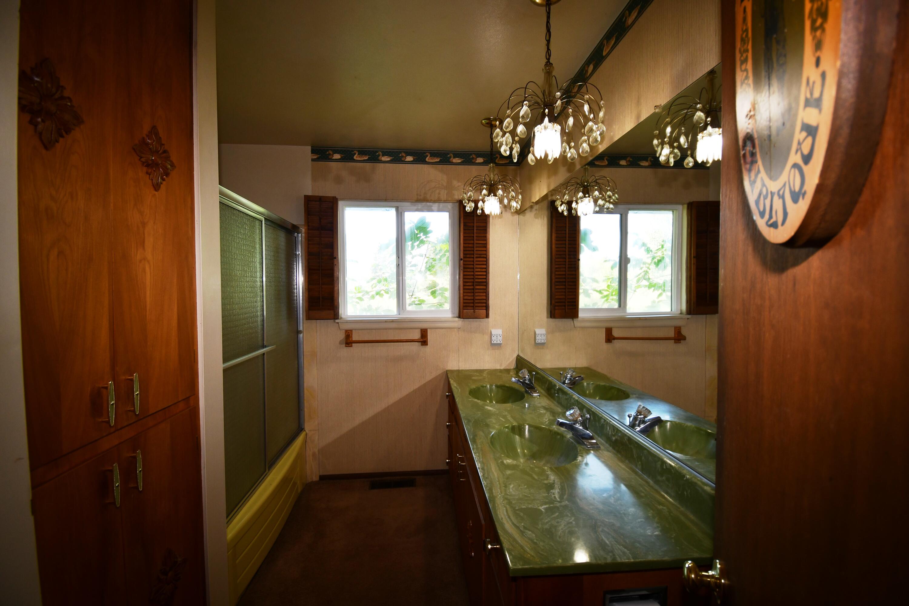 41916 Creighton Road Fall River Mills, CA 96028 - Photo 29 of 50 a view of an entryway with a chandelier