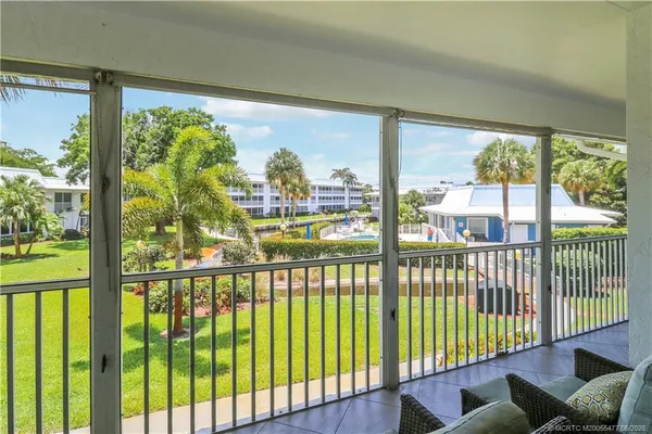 a view of a porch