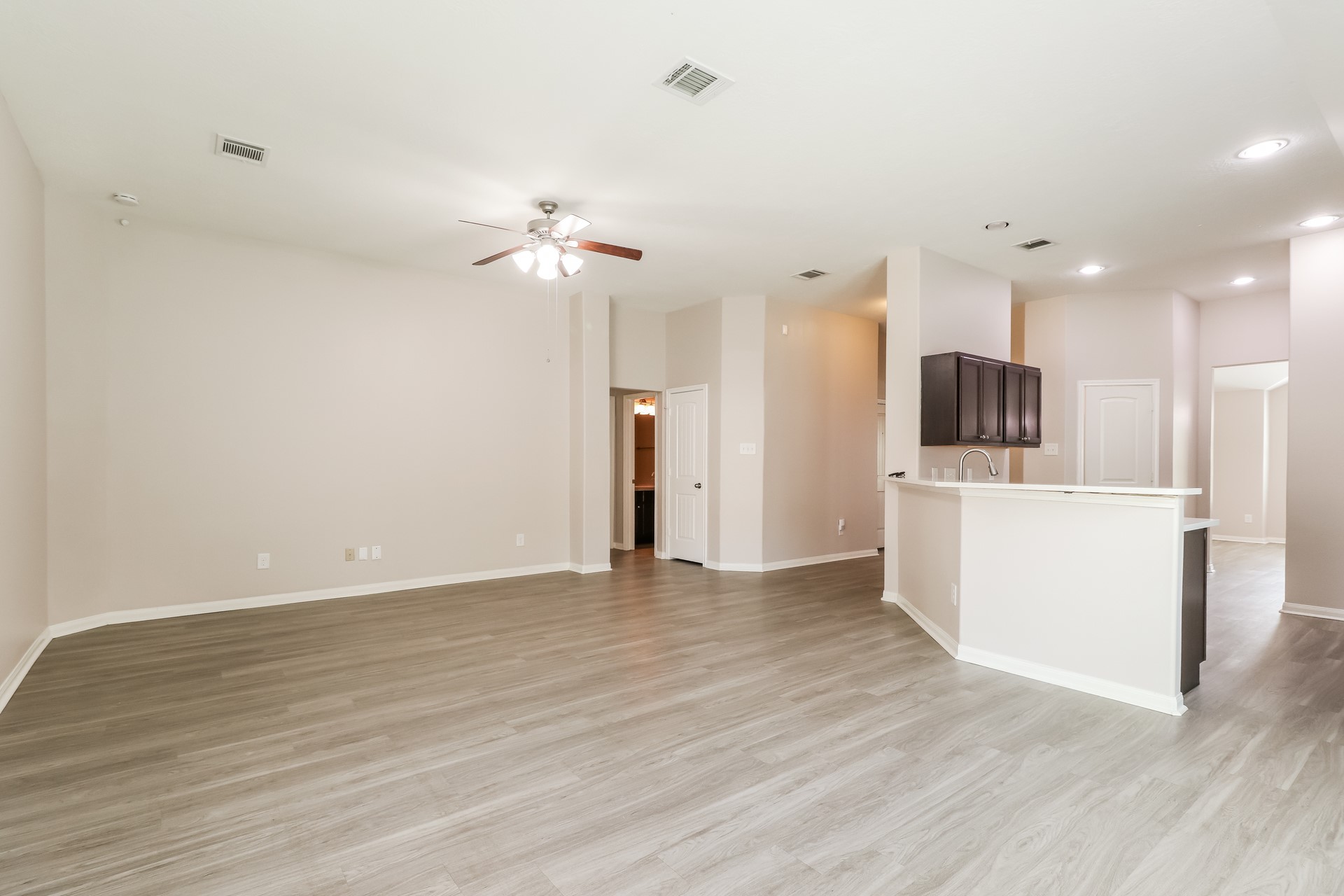 603 Lake View Drive Montgomery, TX 77356 - Photo 4 of 16 a view of kitchen with stainless steel appliances refrigerator stove microwave and cabinets
