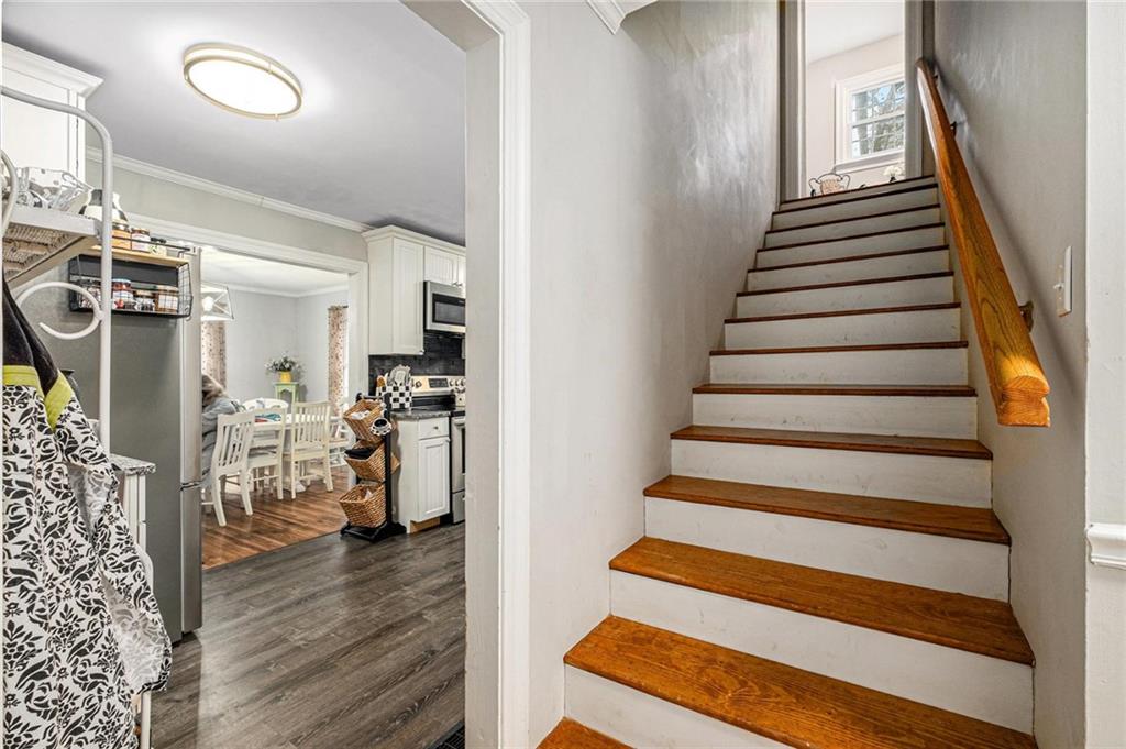 139 Myrtle Street Toccoa, GA 30577 - Photo 18 of 42 a view of entryway and hall with wooden floor