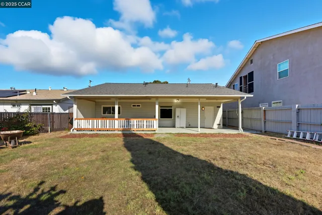 a view of a porch with furniture