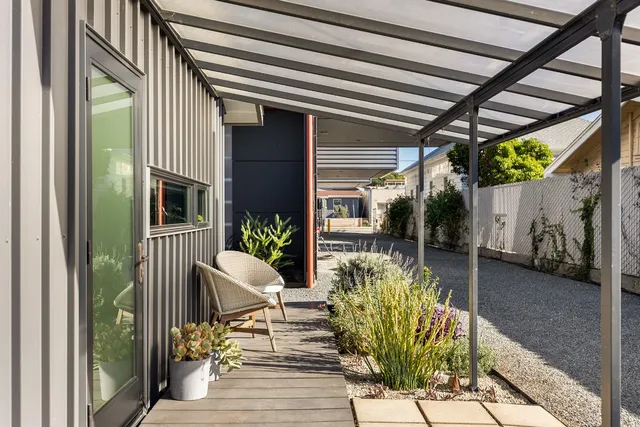 a front view of a house