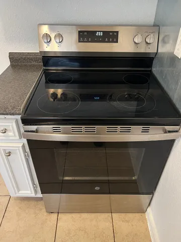 a close view of appliances