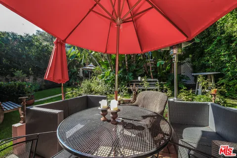 a outdoor view with a sitting space