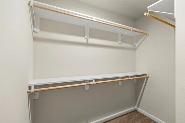 a close view of closet