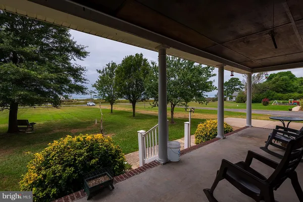 a view of a garden with lake view