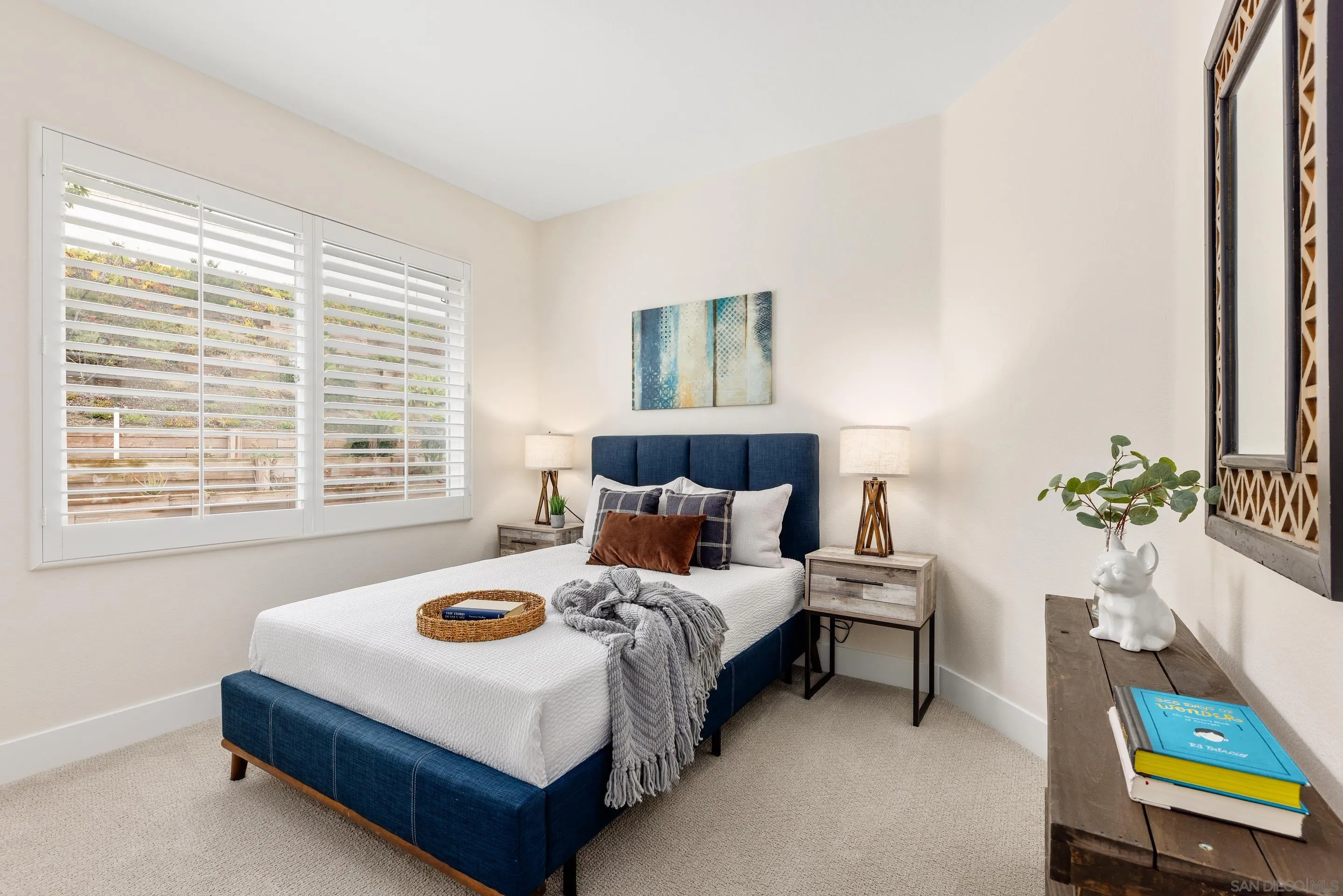 6814 Moorhen Place Carlsbad, CA 92011 - Photo 18 of 37 a bedroom with bed and a window