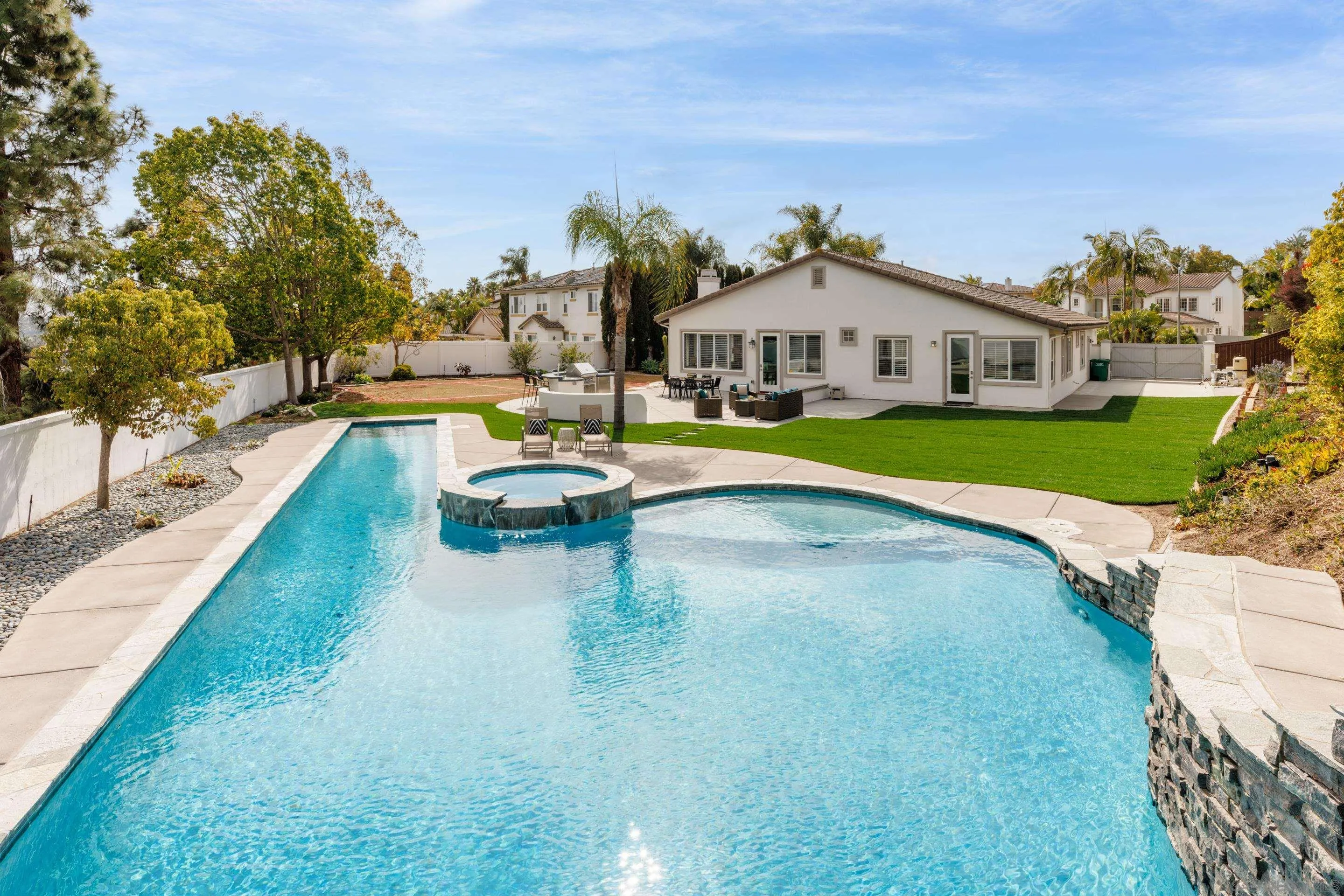 6814 Moorhen Place Carlsbad, CA 92011 - Photo 25 of 37 a swimming pool with outdoor seating and yard