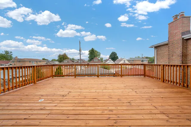 a view of terrace with city view