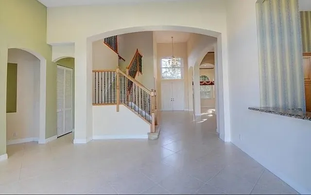 a view of a hallway with interior of the house