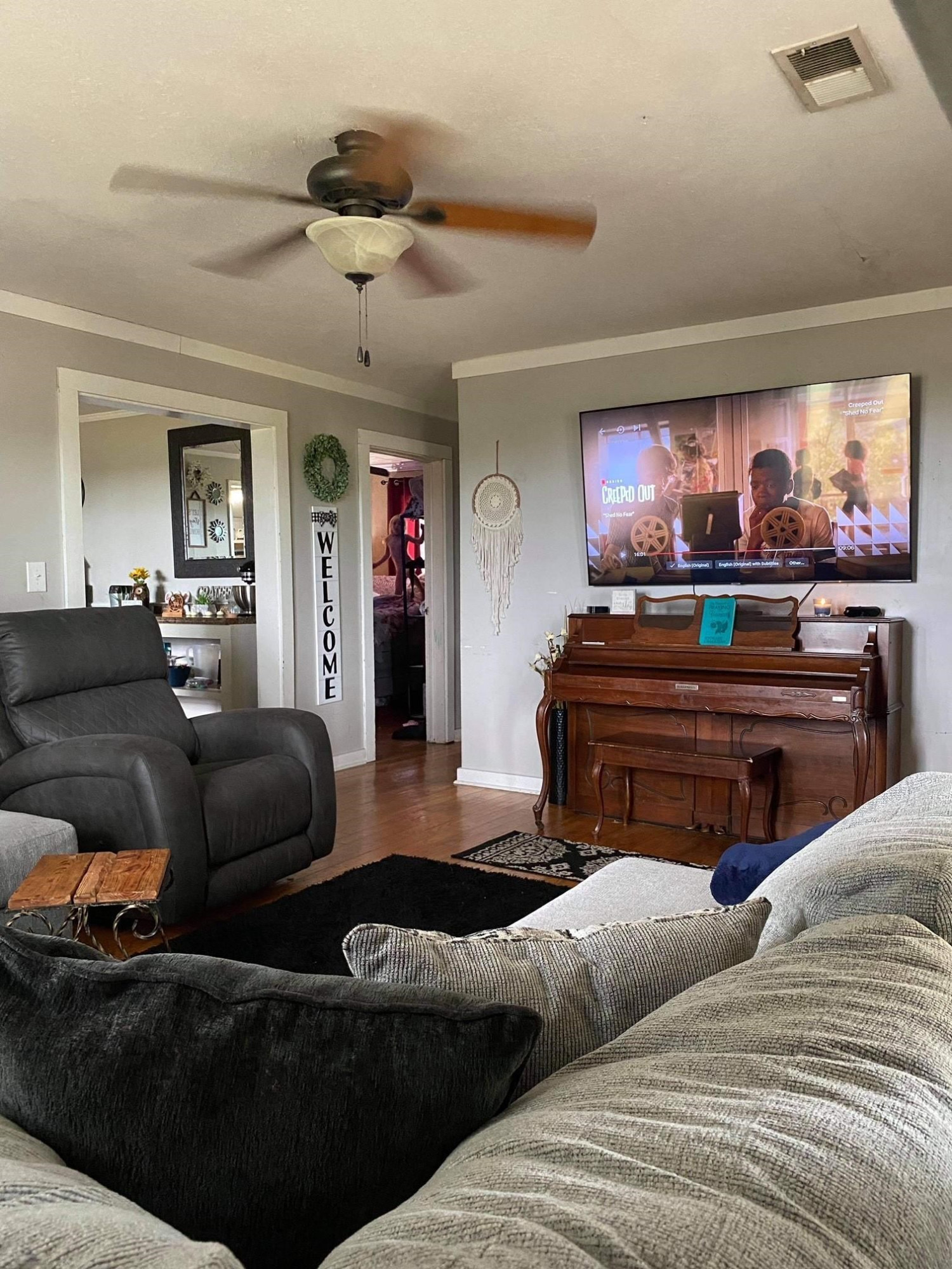 1925 Oak Ridge Road Obion, TN 38240 - Photo 3 of 13 a living room with furniture and a flat screen tv