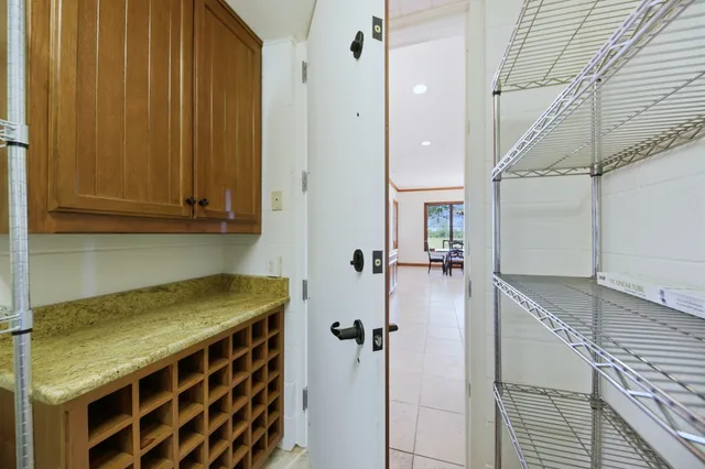 a view of a walk in closet