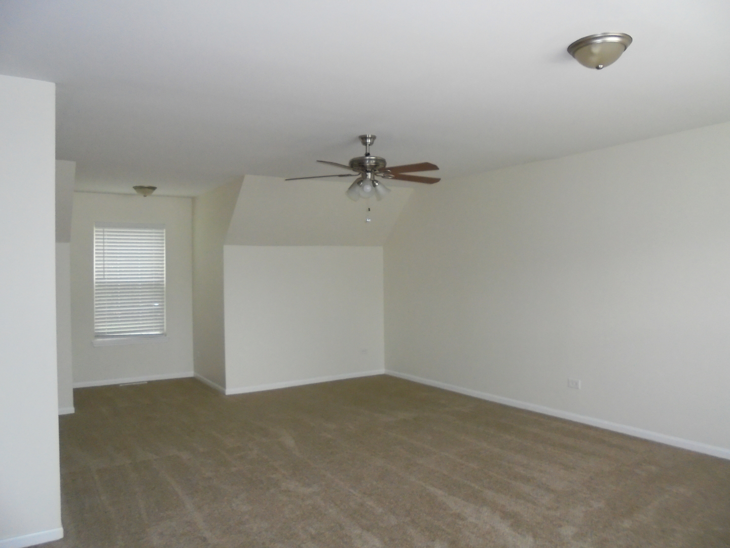 660 West Nippersink Road Round Lake, IL 60073 - Photo 18 of 24 an empty room with a ceiling fan and windows