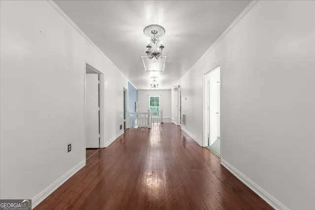 a view of a room with rack on the wall