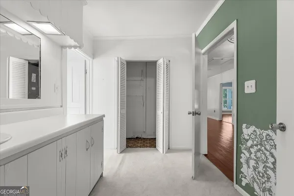 a view of a trees with a yard