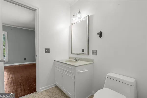 a view of a swimming pool with an outdoor space and seating area