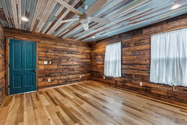 a view of room with door