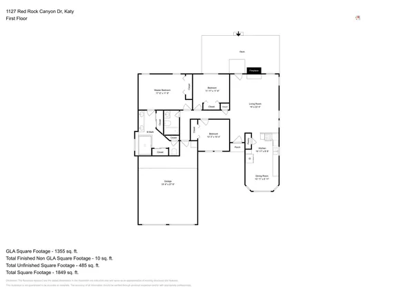 $1,945 | 1127 Red Rock Canyon Drive, Katy, TX 77450
