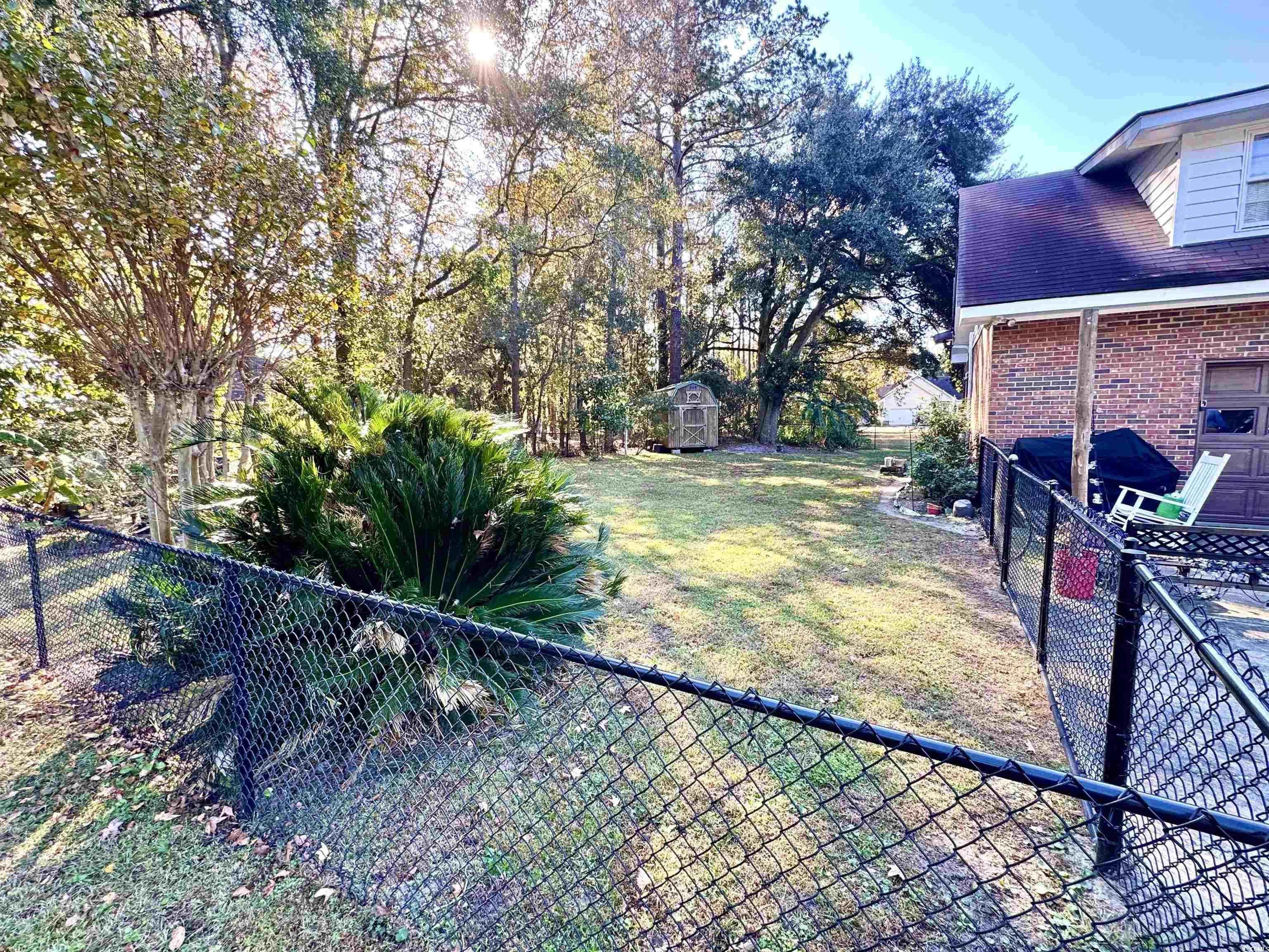 40 Governor Boone Lane Georgetown, SC 29440 - Photo 17 of 33 Fenced backyard featuring a shed