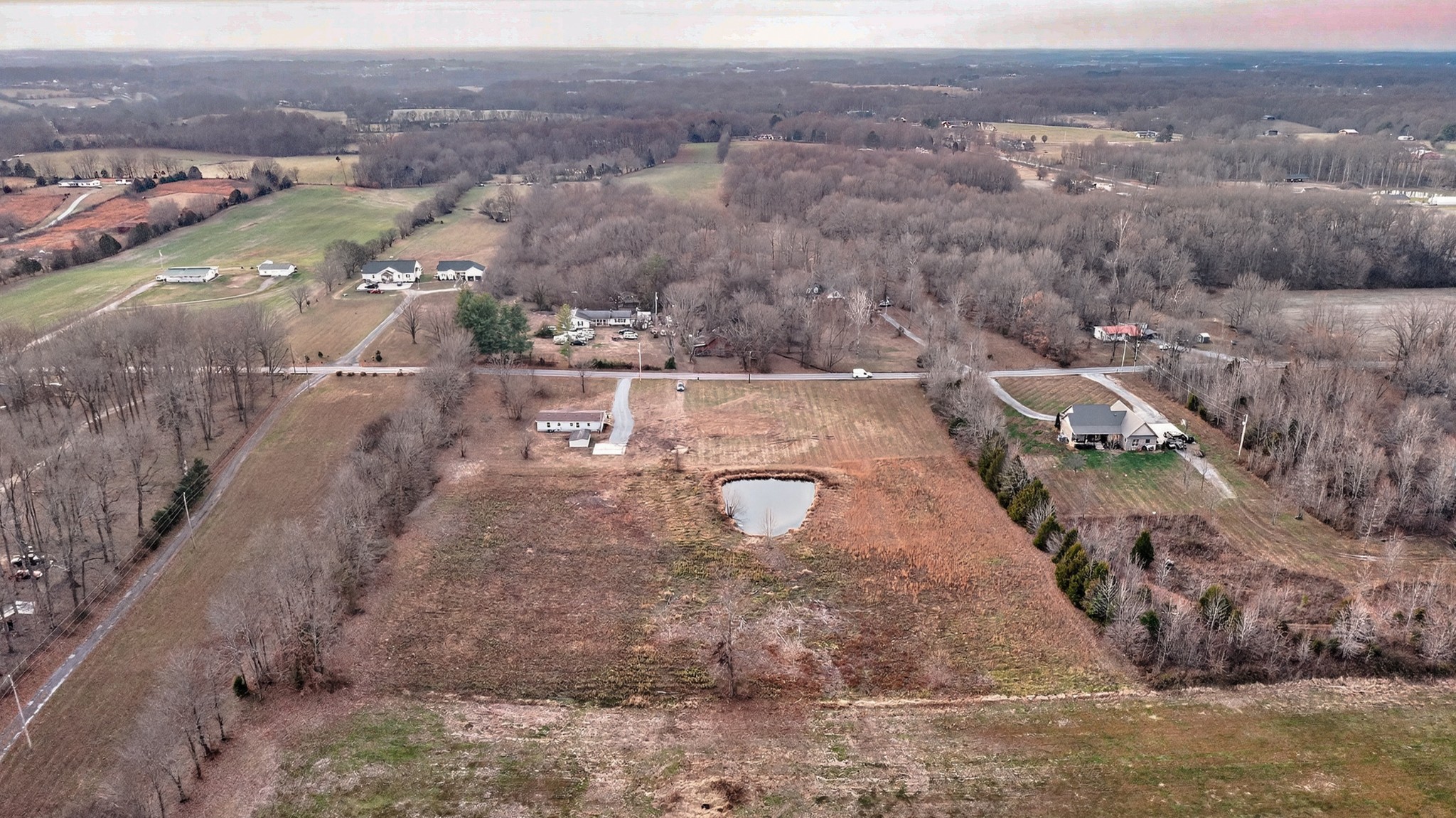 4675 Wills Road Cross Plains, TN 37049 - Photo 65 of 69 an aerial view of a house with a yard
