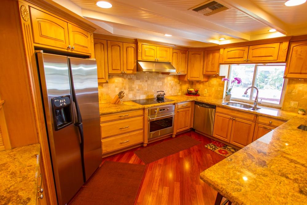 Maple Cabinets and Granite Top