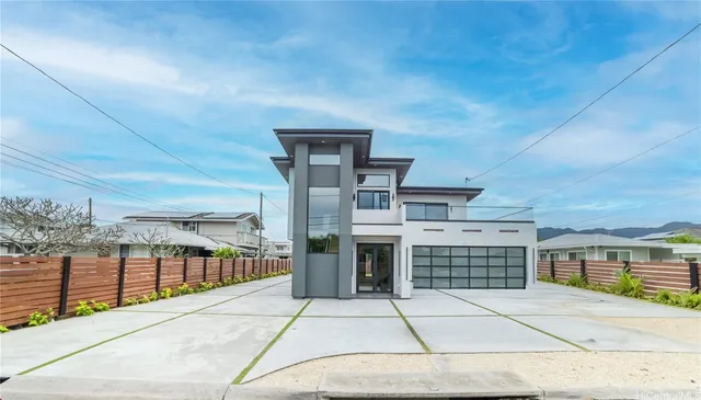 a view of a building from a balcony
