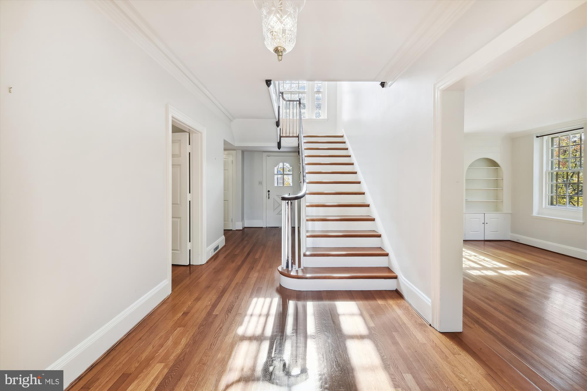 117 Upnor Road Baltimore, MD 21212 - Photo 3 of 32 a view of a room with wooden floor and stairs